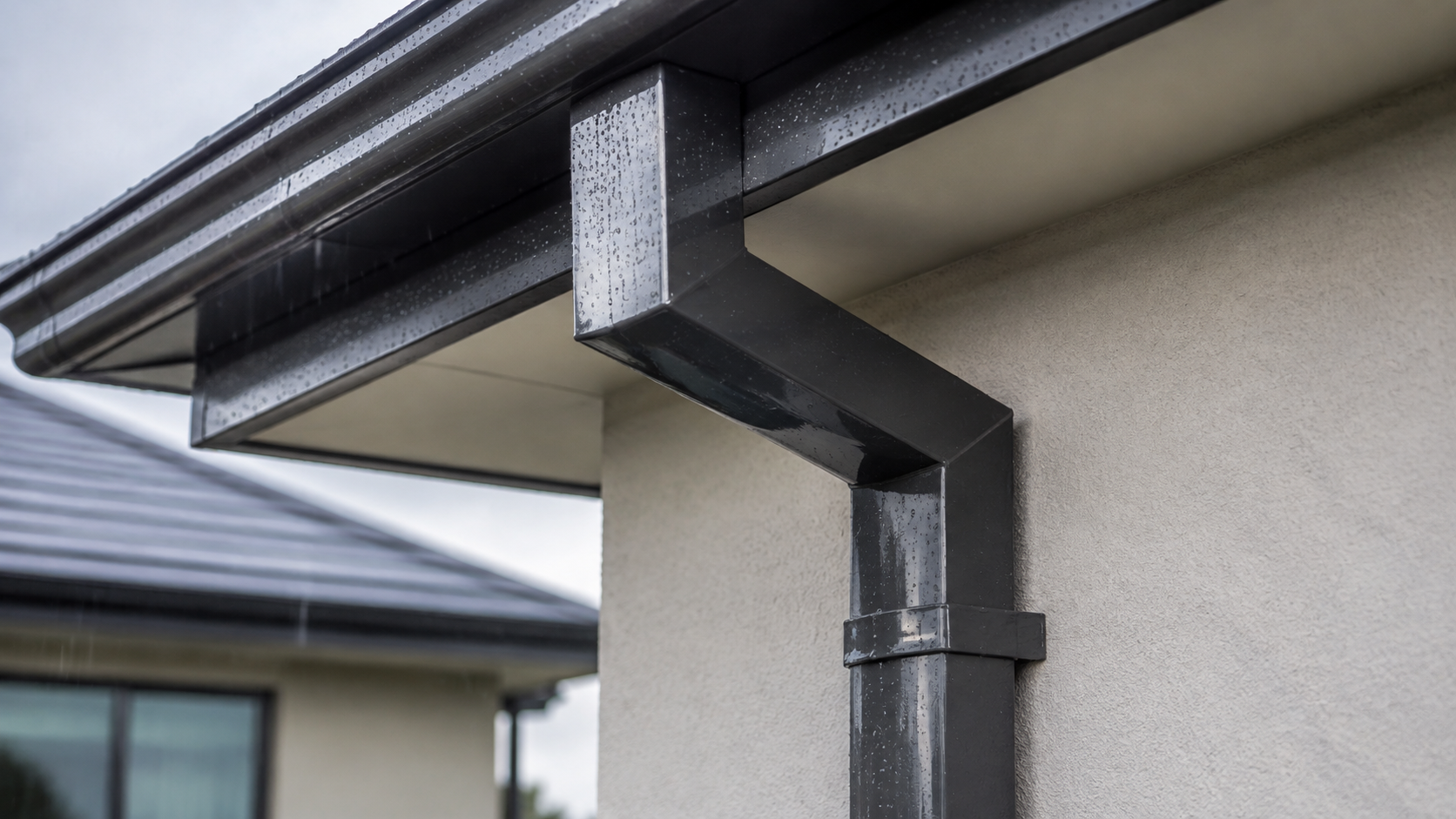 Roofing material and drainage detail