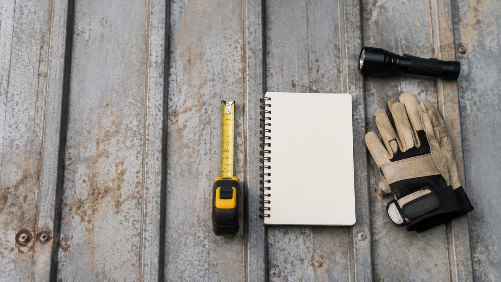 Roof material, drainage or inspection detail